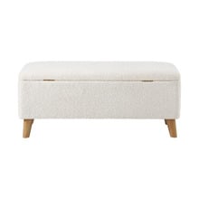 Robin Eucalyptus Wood Storage Ottoman Bench
